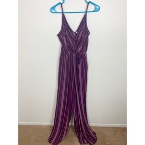 Xhilaration striped medium jumpsuit with pockets 💜